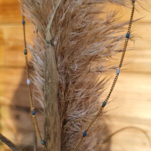 Ketting zeer fijn goud pastel